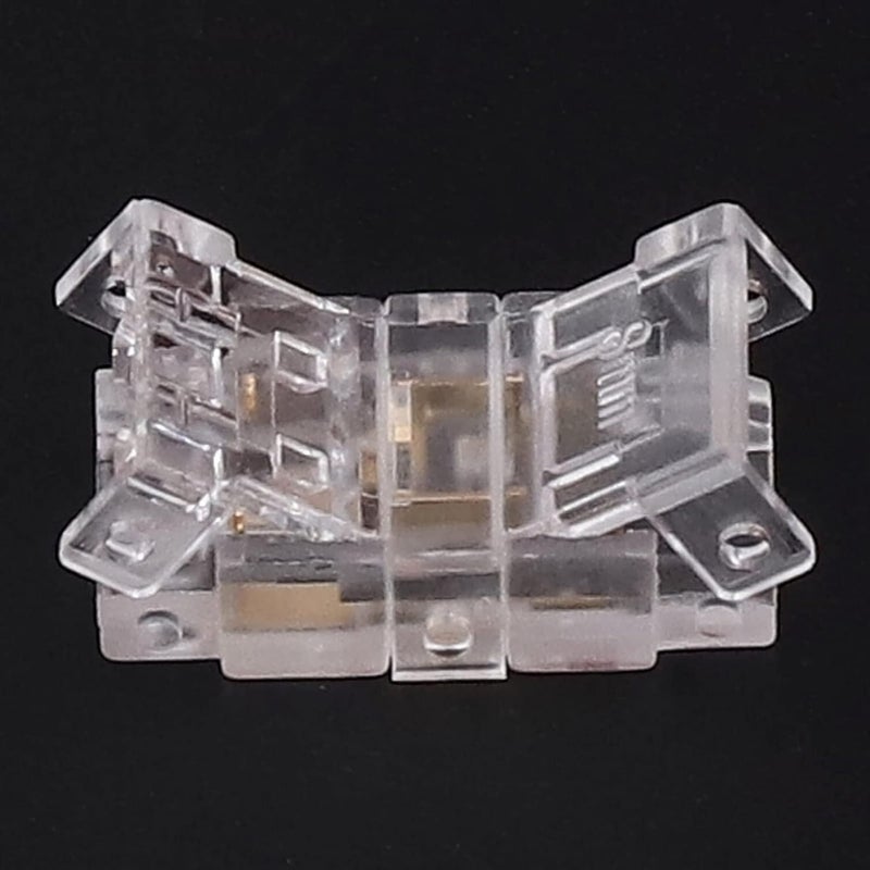 2Pin 8mm Transparent LED Strip Connector Quick Connect For Home Office Lighting - Image 3